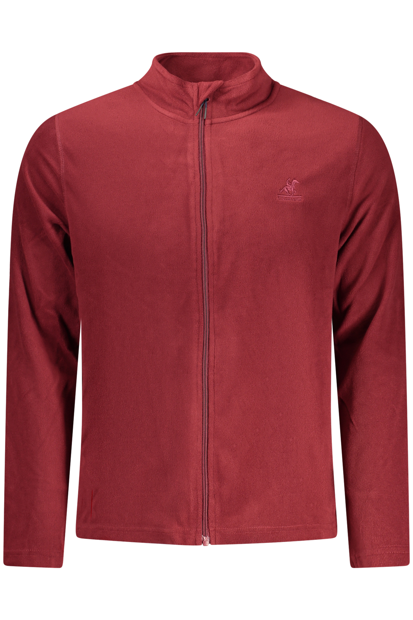 U.S. GRAND FELPA CON ZIP UOMO ROSSO