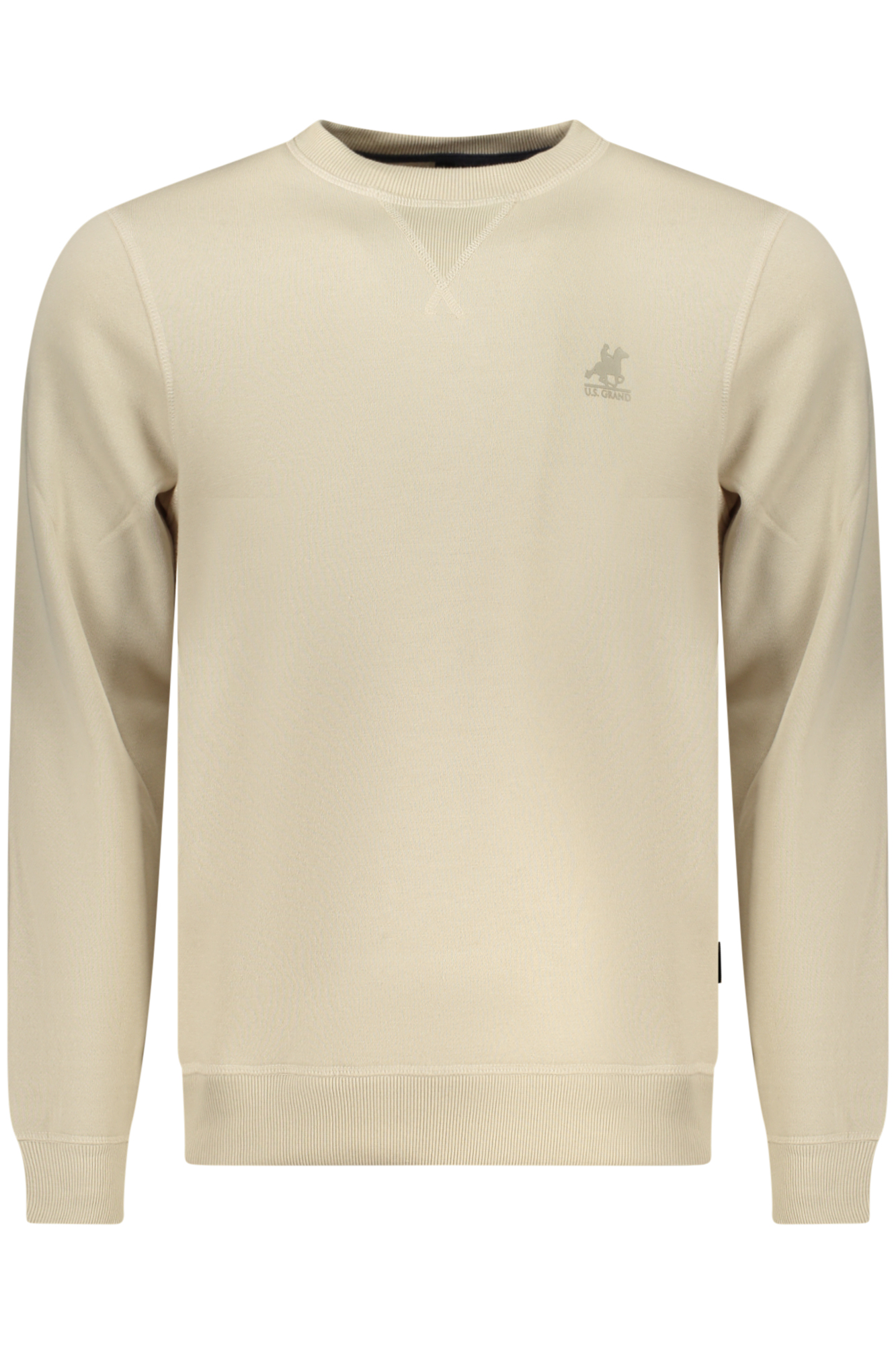 U.S. GRAND FELPA SENZA ZIP UOMO BEIGE