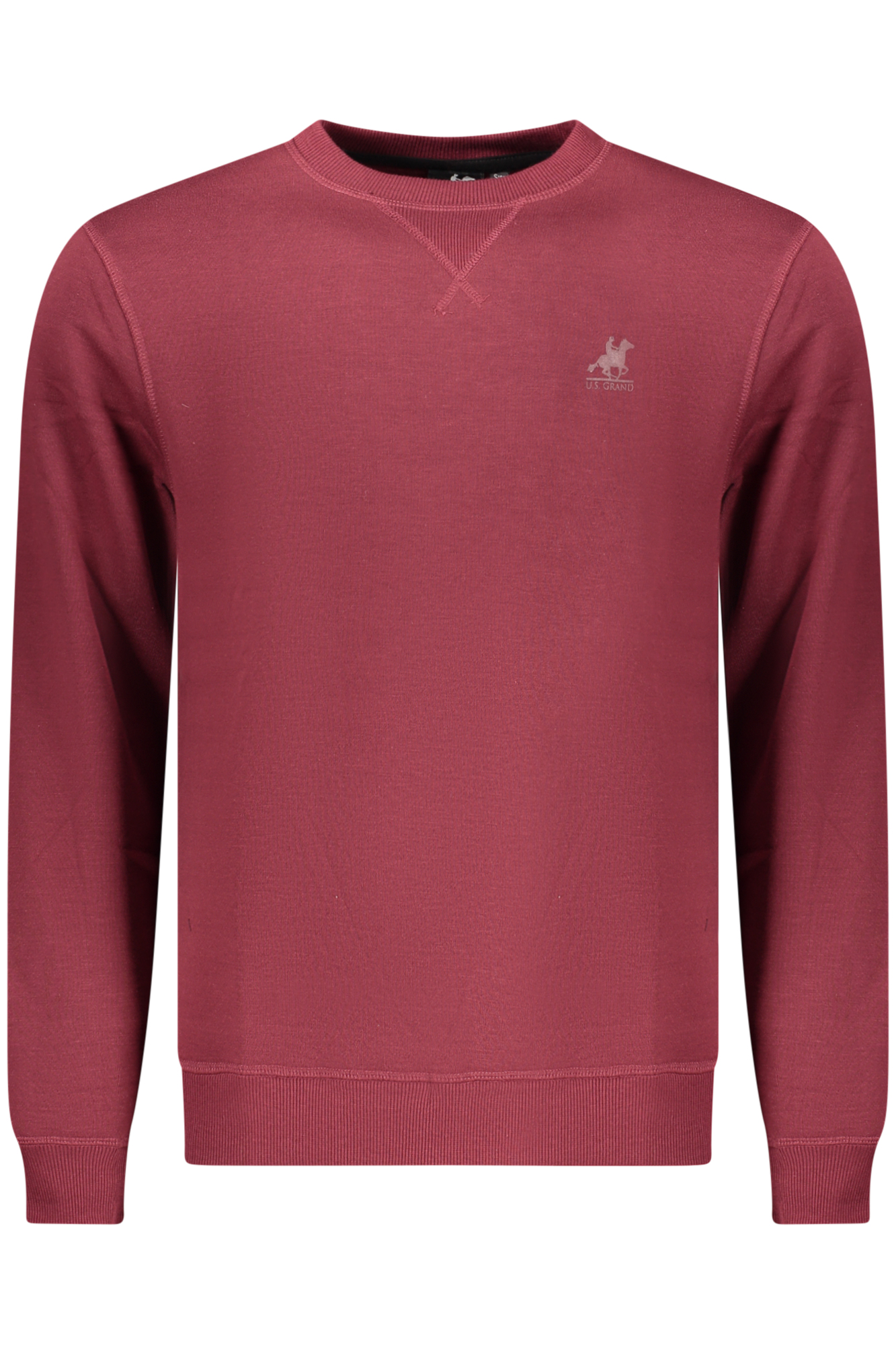 U.S. GRAND FELPA SENZA ZIP UOMO ROSSO