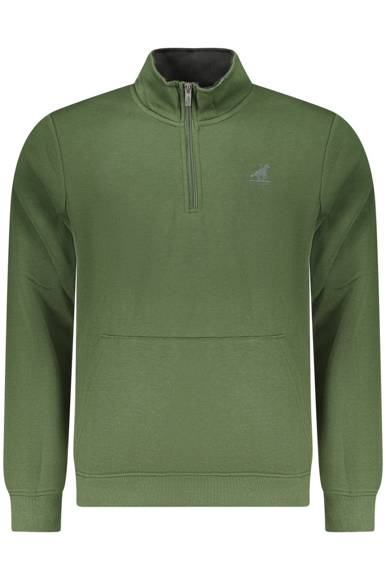 U.S. GRAND FELPA SENZA ZIP UOMO VERDE
