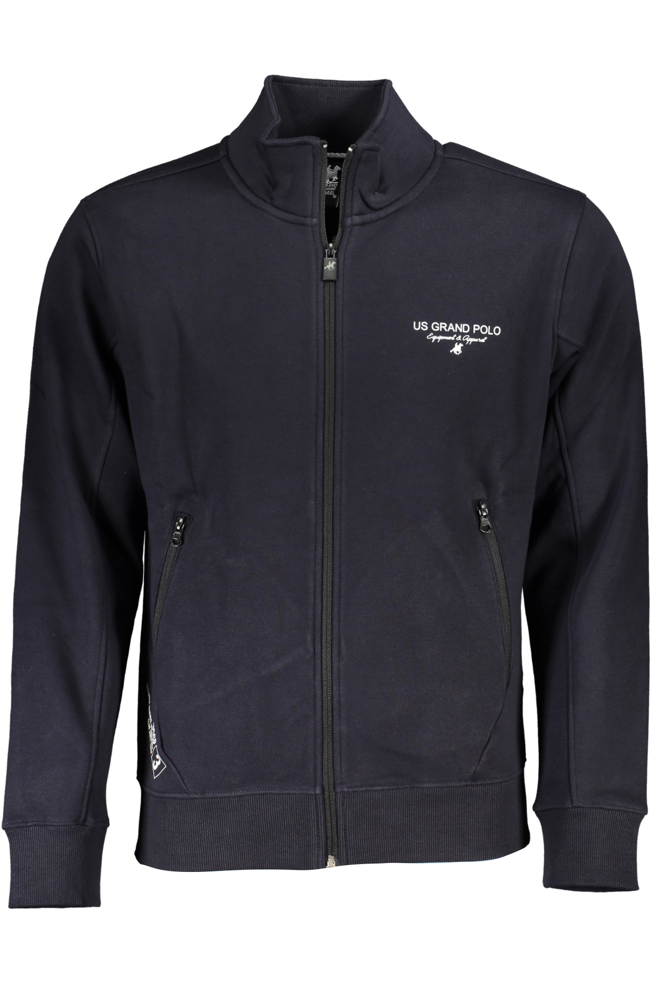 U.S. GRAND FELPA CON ZIP UOMO BLU