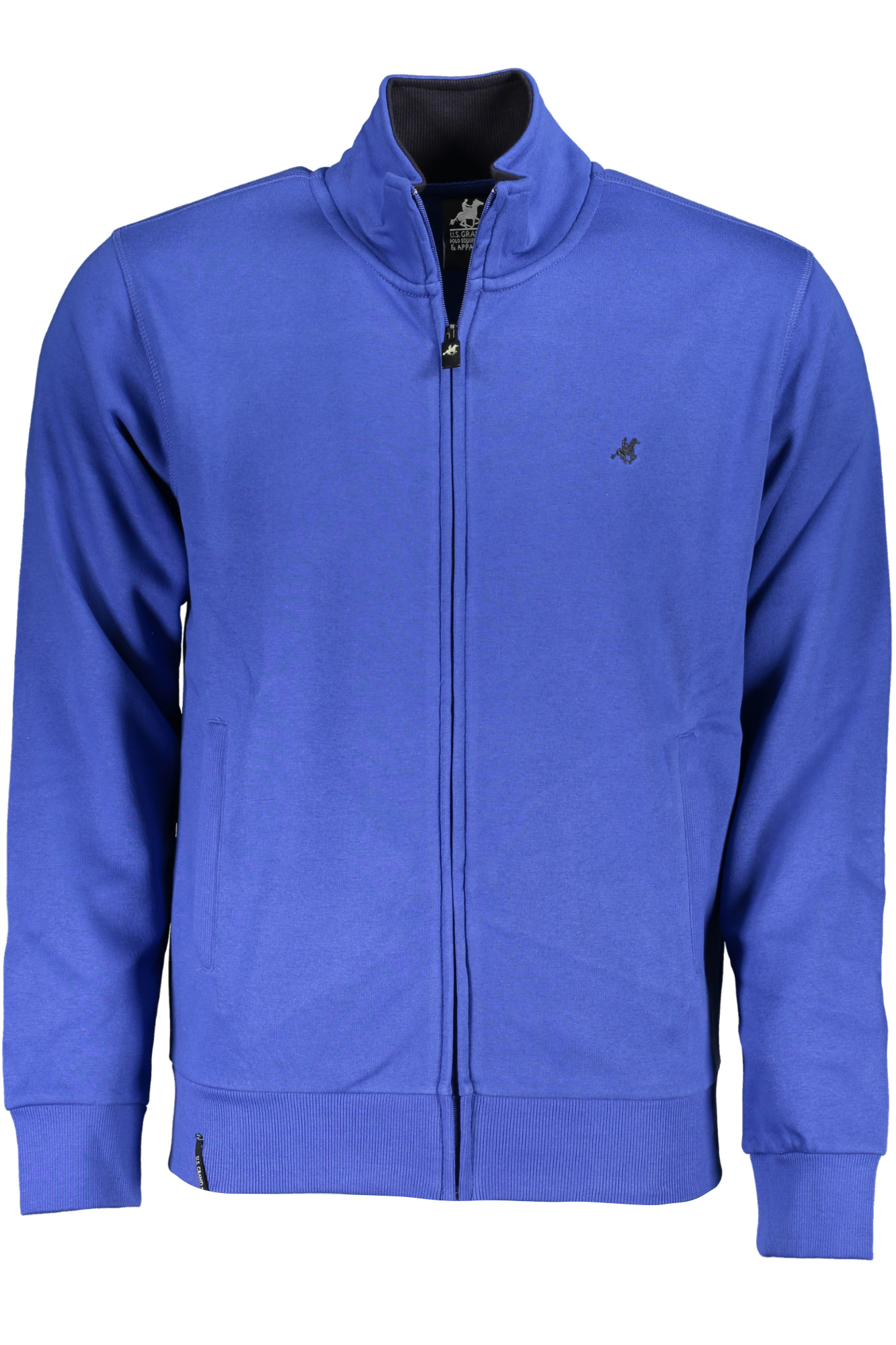 U.S. GRAND FELPA CON ZIP UOMO BLU
