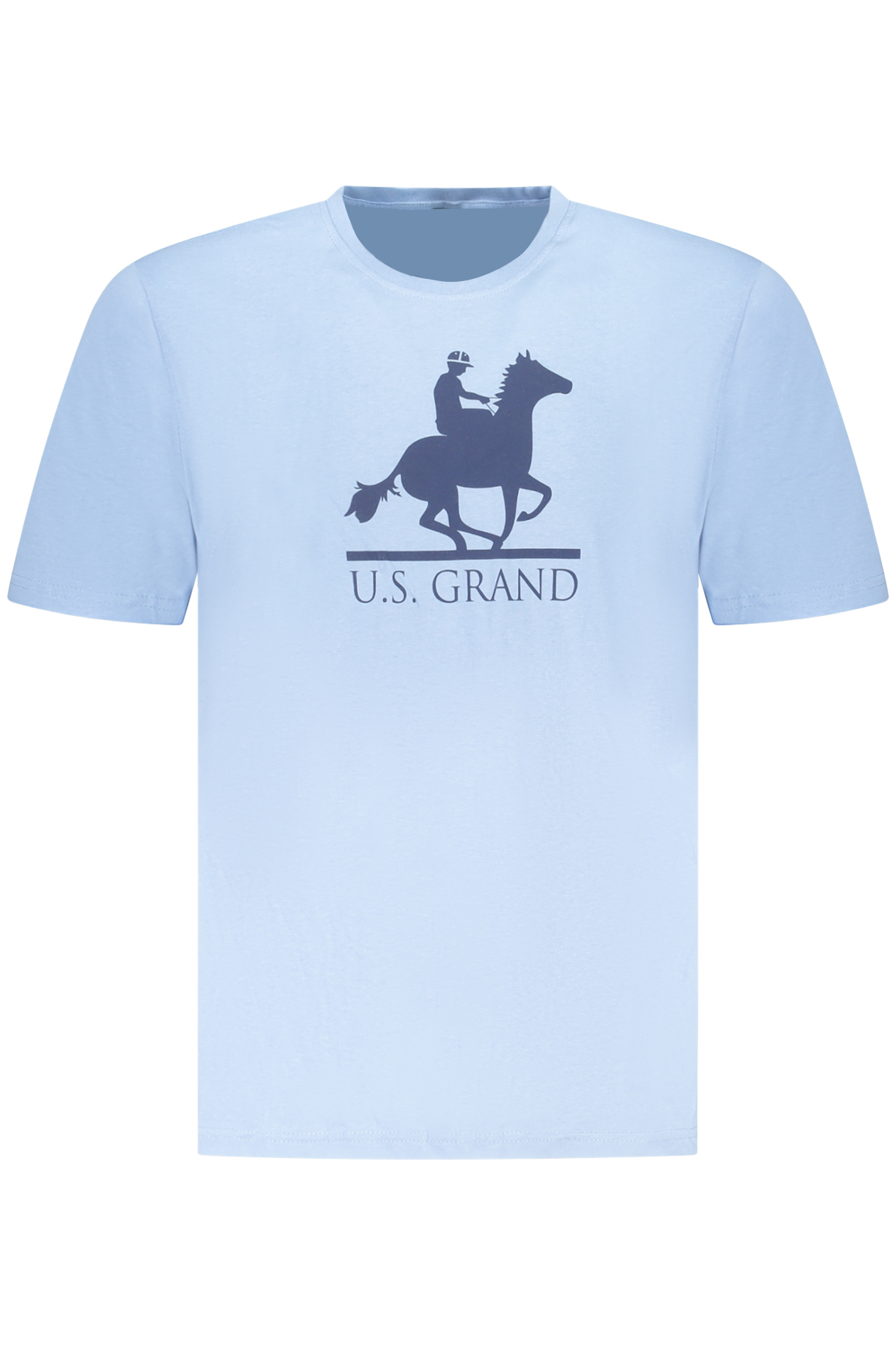 U.S. GRAND T-SHIRT MANICHE CORTE UOMO AZZURRO