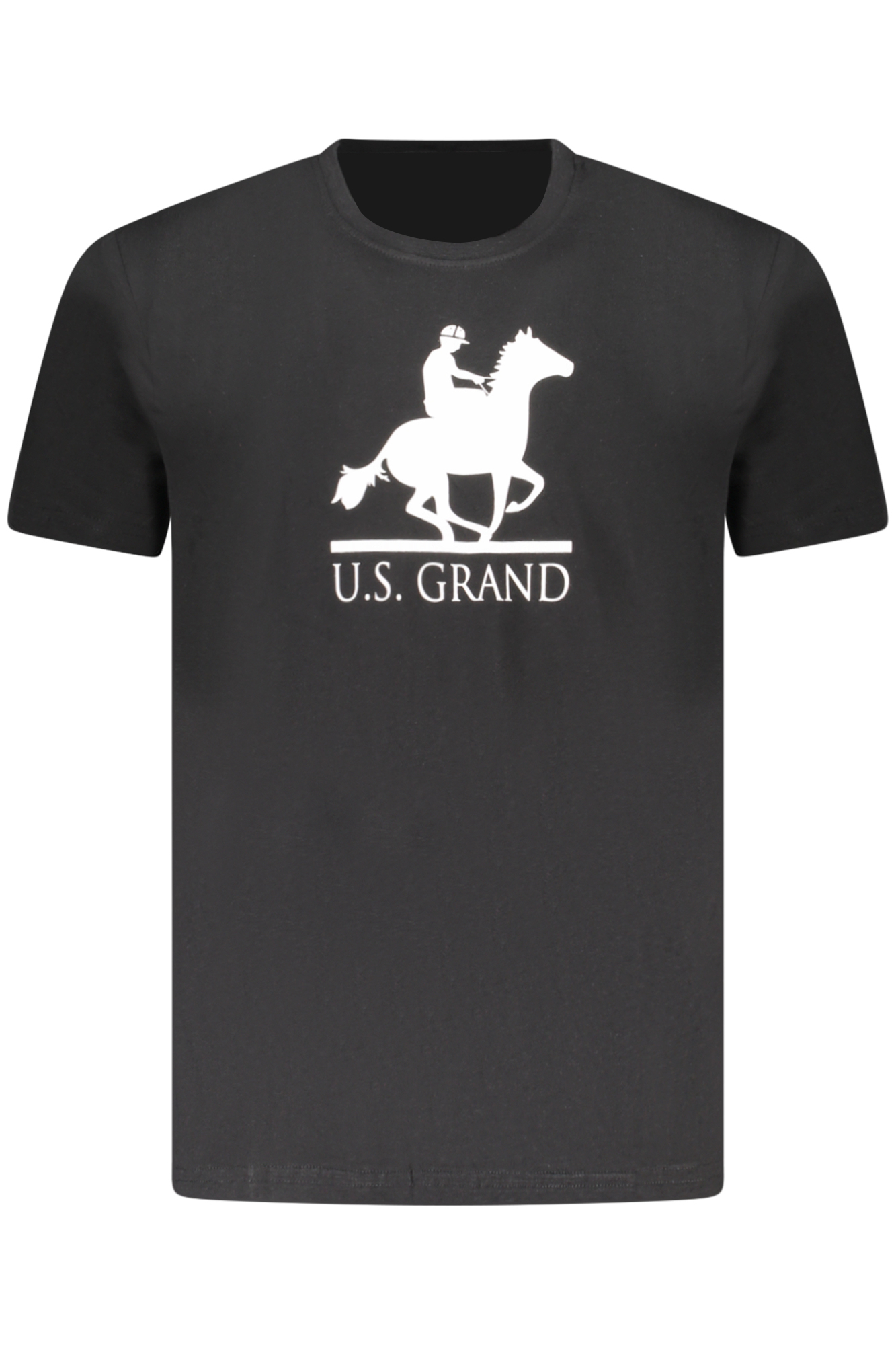 U.S. GRAND T-SHIRT MANICHE CORTE UOMO NERO
