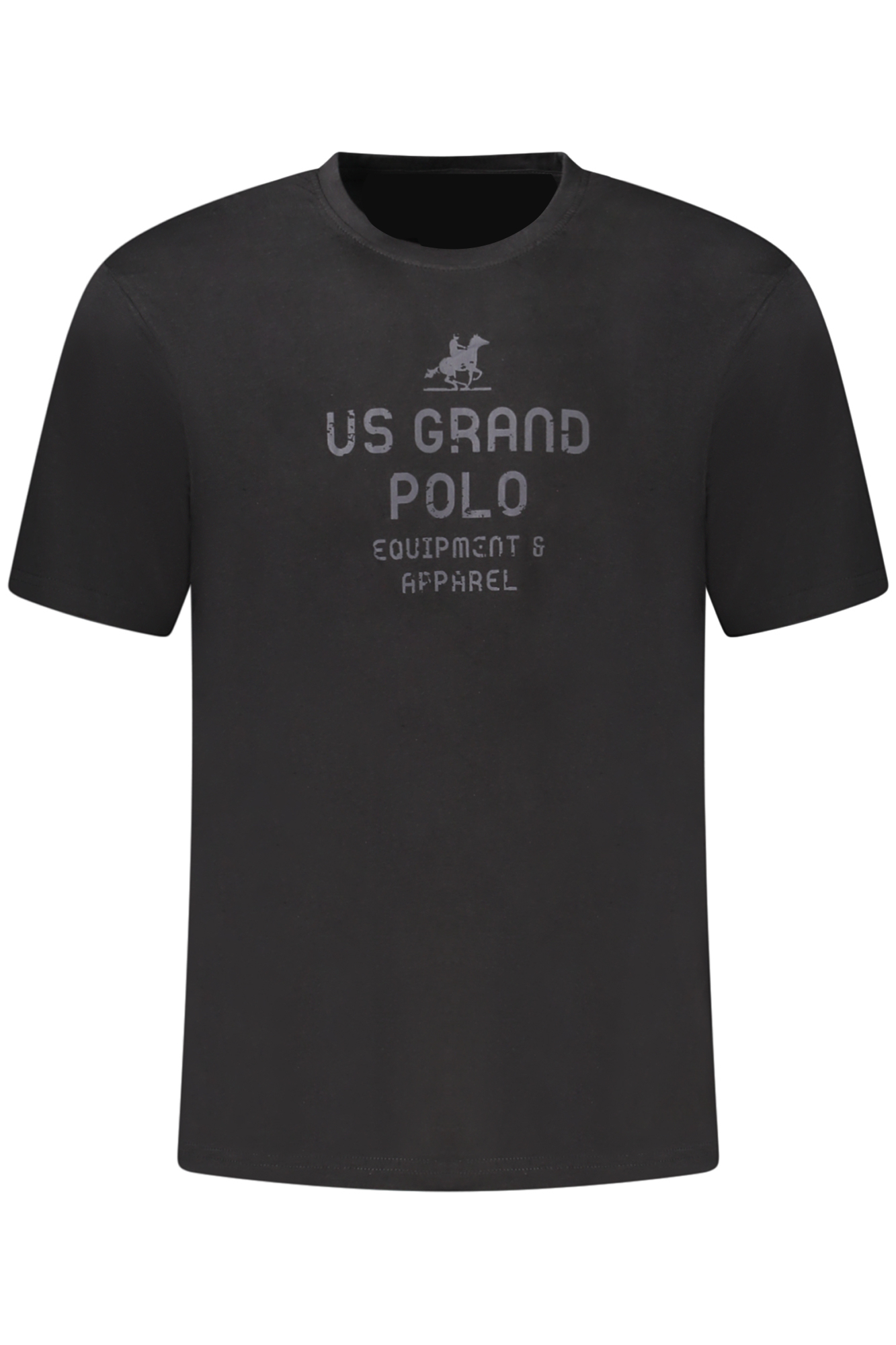 U.S. GRAND T-SHIRT MANICHE CORTE UOMO NERO