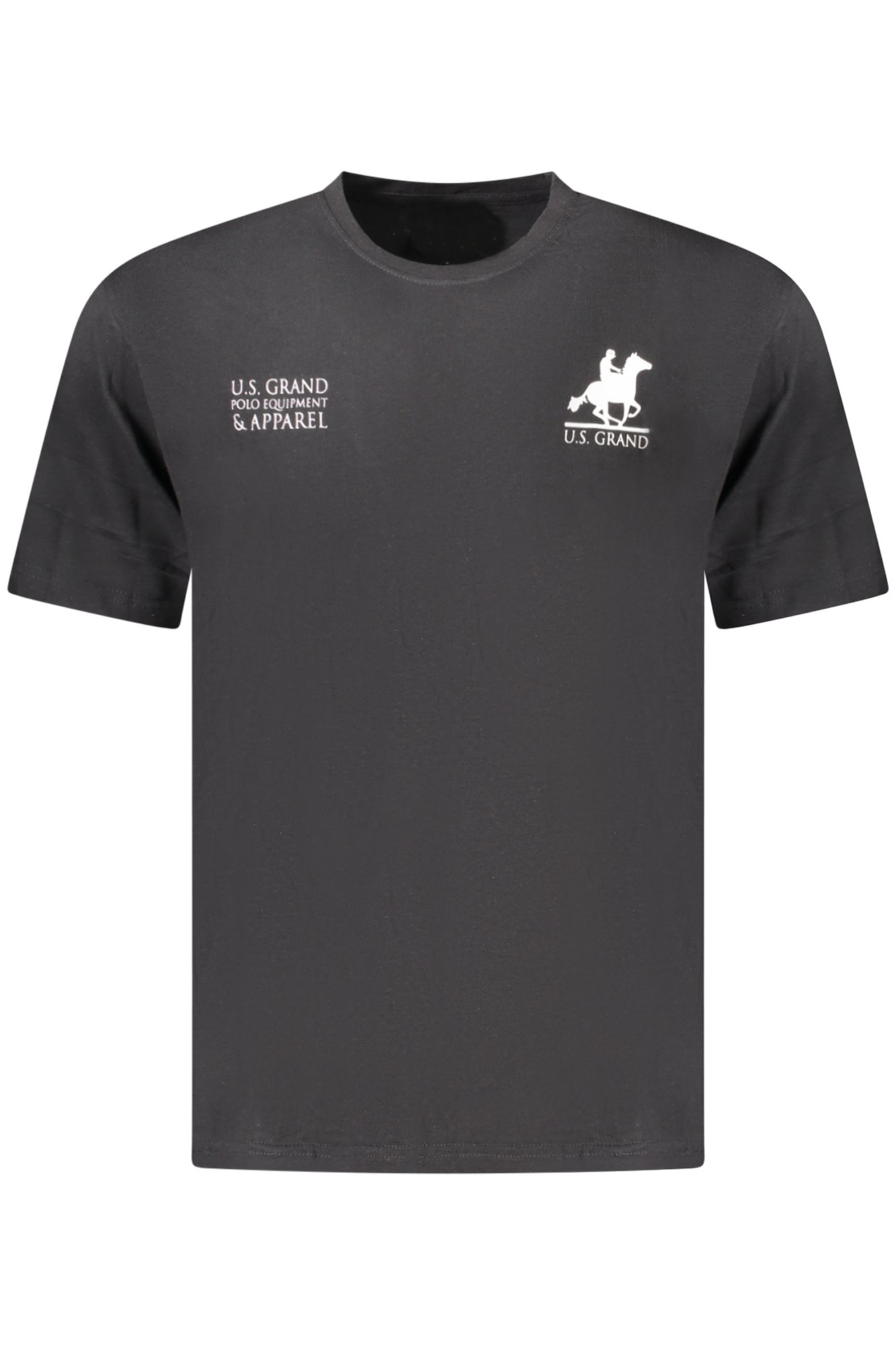 U.S. GRAND T-SHIRT MANICHE CORTE UOMO NERO