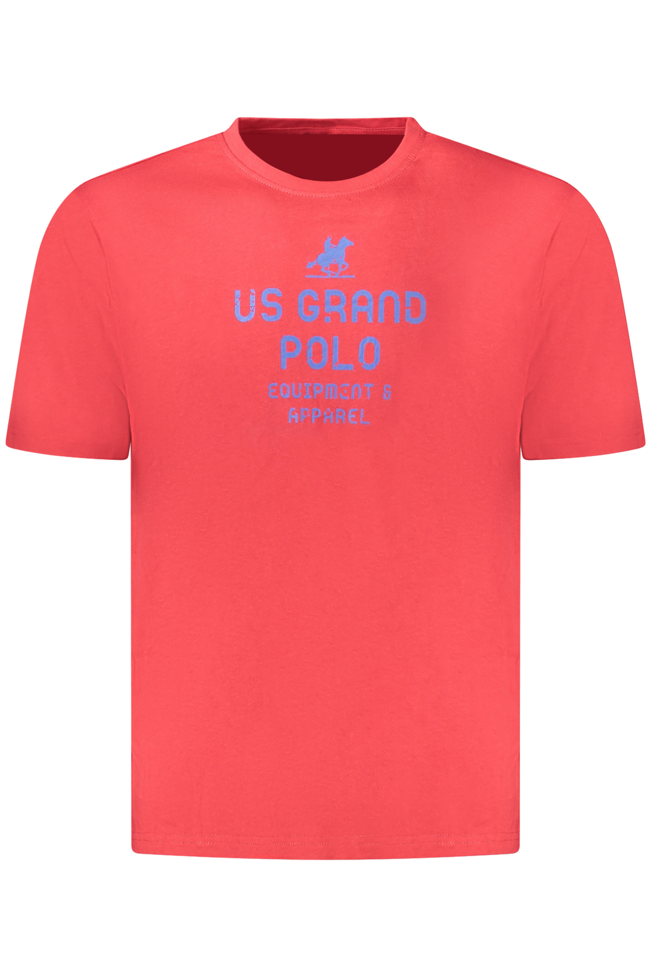 U.S. GRAND T-SHIRT MANICHE CORTE UOMO ROSSO