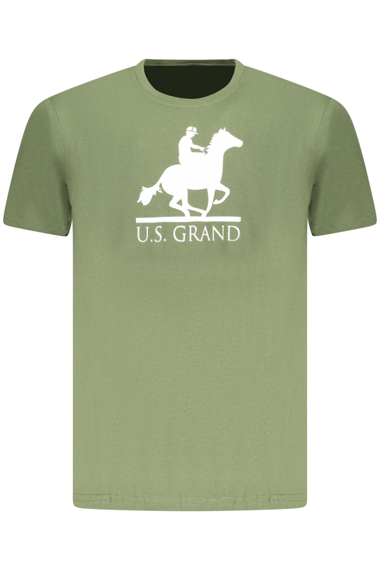 U.S. GRAND T-SHIRT MANICHE CORTE UOMO VERDE