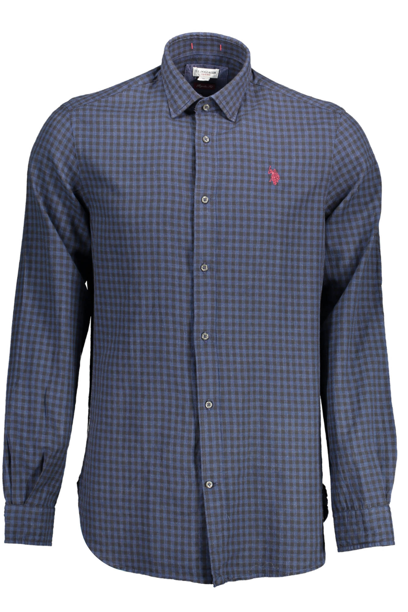 U.S. POLO CAMICIA MANICHE LUNGHE UOMO BLU