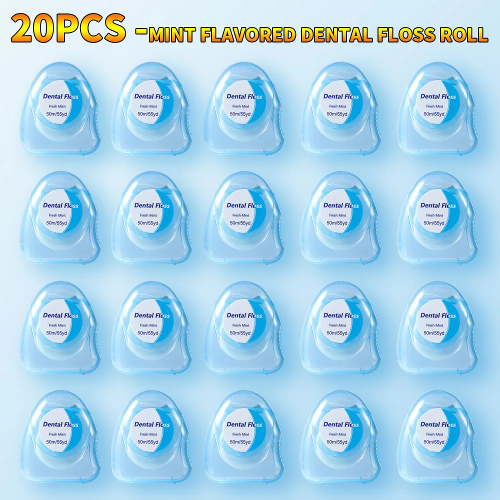 20 PZ/12 PZ/6 PZ/2 PZ filo interdentale rotolo Flosser Dentale Spazzola Interdentale-sapore menta, Denti Bastone Stuzzicadenti Filo Interdentale Pick Igiene
