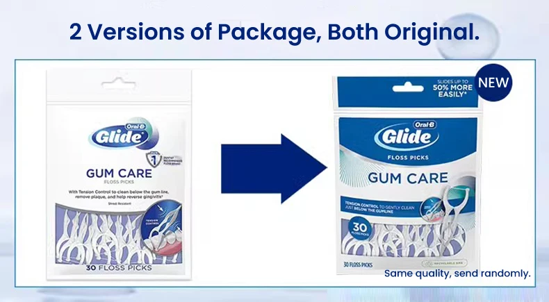 Confezione da 30 pezzi per plettri per filo interdentale ORal B Glide Pro Health ADVANCED Confezione da 30 pezzi per plettri per filo interdentale ORal B Glide Pro Health ADVANCED