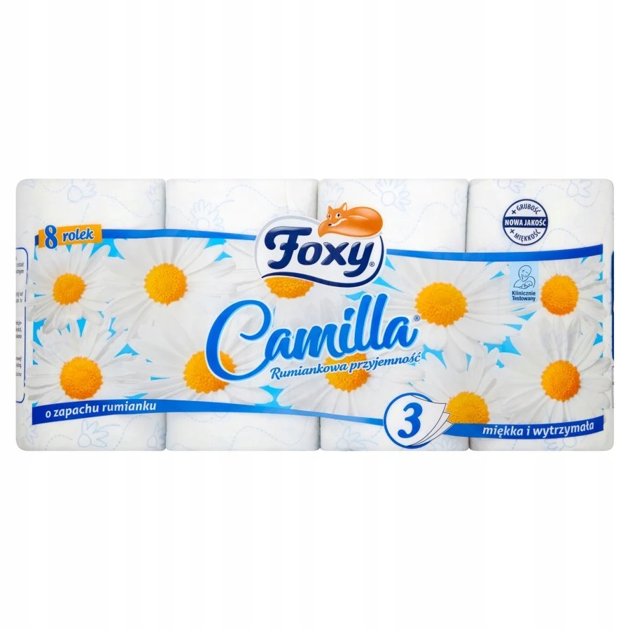 Carta igienica Foxy Camilla 3 strati 8 rotoli