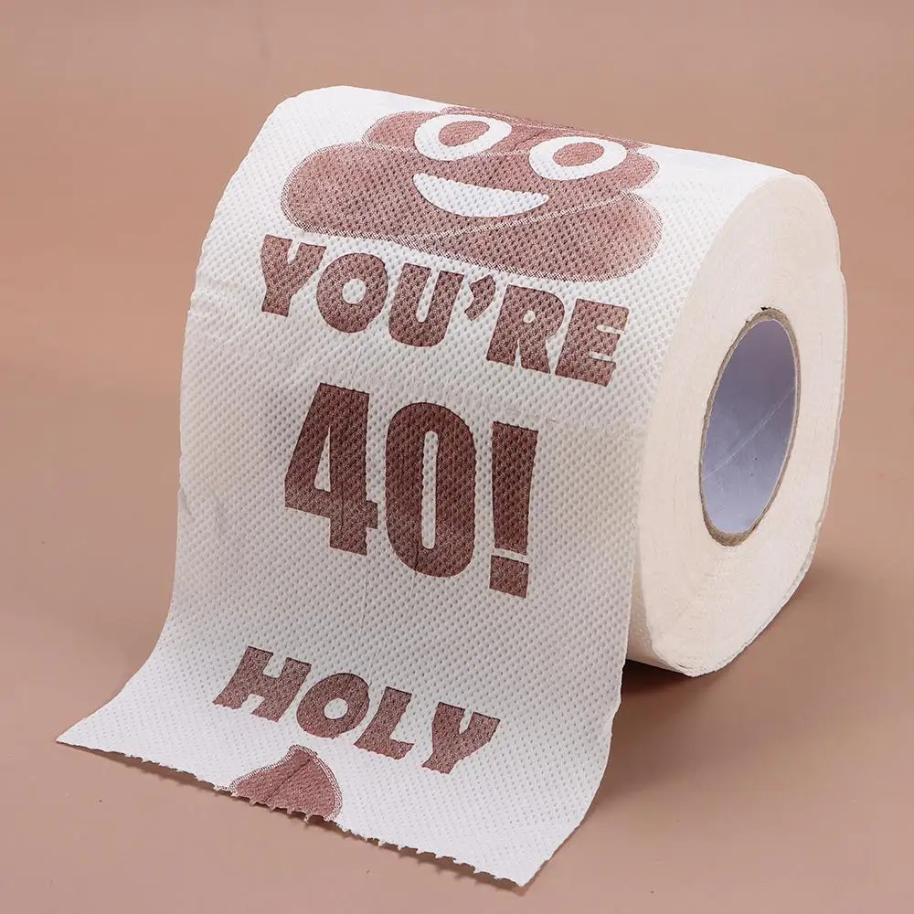 1 Rotolo di Carta Igienica Decorativa per Feste, Divertente Rotolo di Carta Igienica Stampata per Compleanni 1 Rotolo di Carta Igienica Decorativa per Feste, Divertente Rotolo di Carta Igienica Stampata per Compleanni