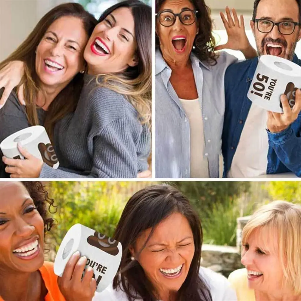 1 Rotolo di Carta Igienica Decorativa per Feste, Divertente Rotolo di Carta Igienica Stampata per Compleanni 1 Rotolo di Carta Igienica Decorativa per Feste, Divertente Rotolo di Carta Igienica Stampata per Compleanni