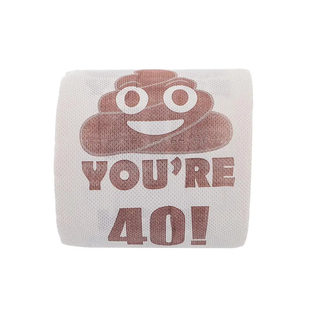 1 rotolo di cartoni animati per regali di compleanno, decorazioni, rotolo di fazzoletti, stampati, divertenti asciugamani di carta, carta igienica, rotoli di compleanno divertenti