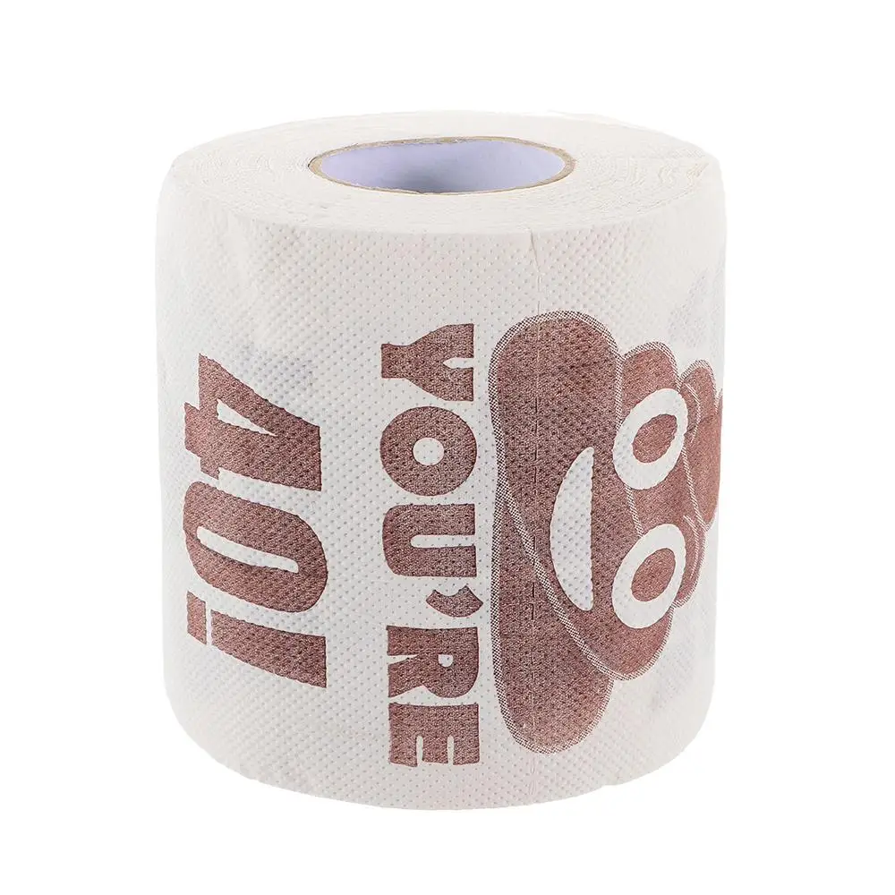 1 rotolo di cartoni animati per regali di compleanno, decorazioni, rotolo di fazzoletti, stampati, divertenti asciugamani di carta, carta igienica, rotoli di compleanno divertenti