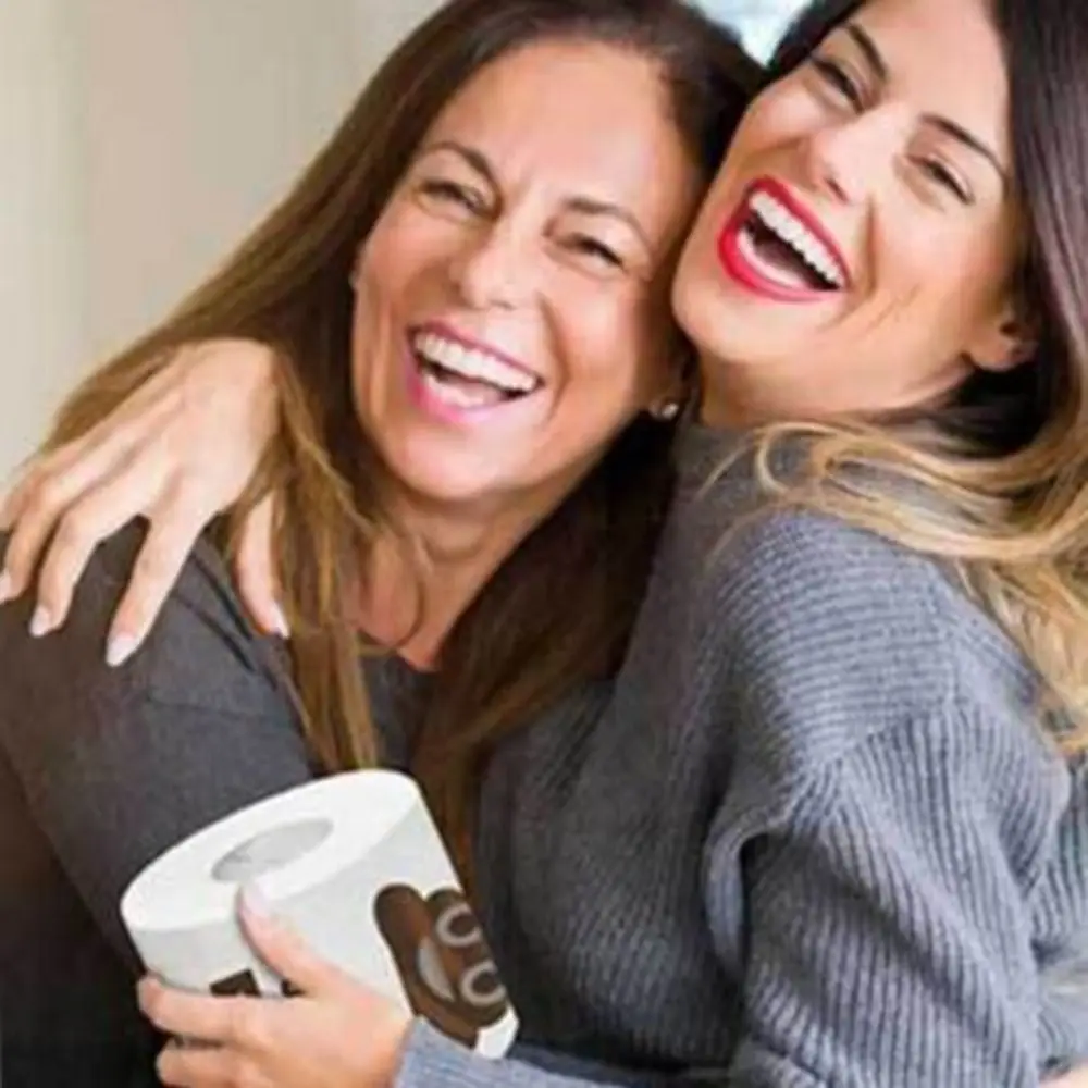 1 rotolo di cartoni animati per regali di compleanno, decorazioni, rotolo di fazzoletti, stampati, divertenti asciugamani di carta, carta igienica, rotoli di compleanno divertenti