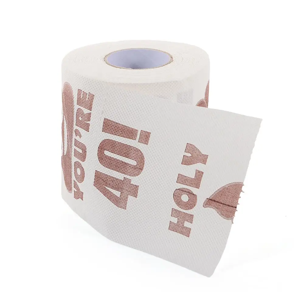 1 rotolo di cartoni animati per regali di compleanno, decorazioni, rotolo di fazzoletti, stampati, divertenti asciugamani di carta, carta igienica, rotoli di compleanno divertenti