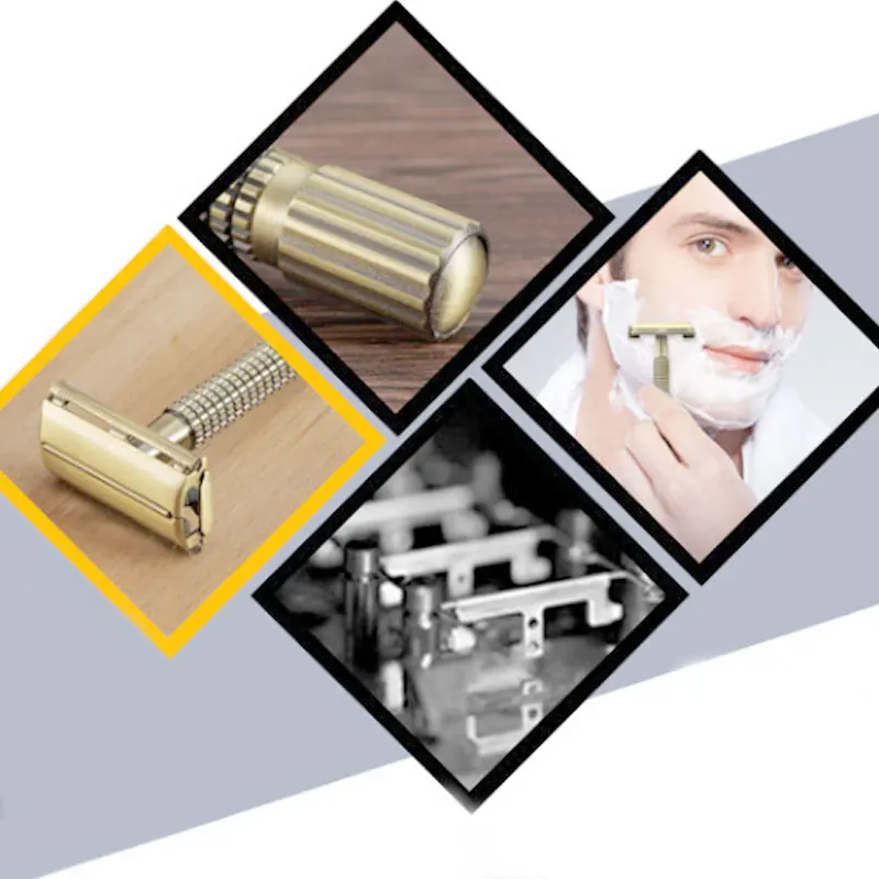 1pc Rasoio Da Barba dei Nuovi Uomini di Sicurezza Palmare Manuale Bordo di Rasatura Rasoio Da Uomo Lame Scatola di Sicurezza Rasoio + Doppia Macchina