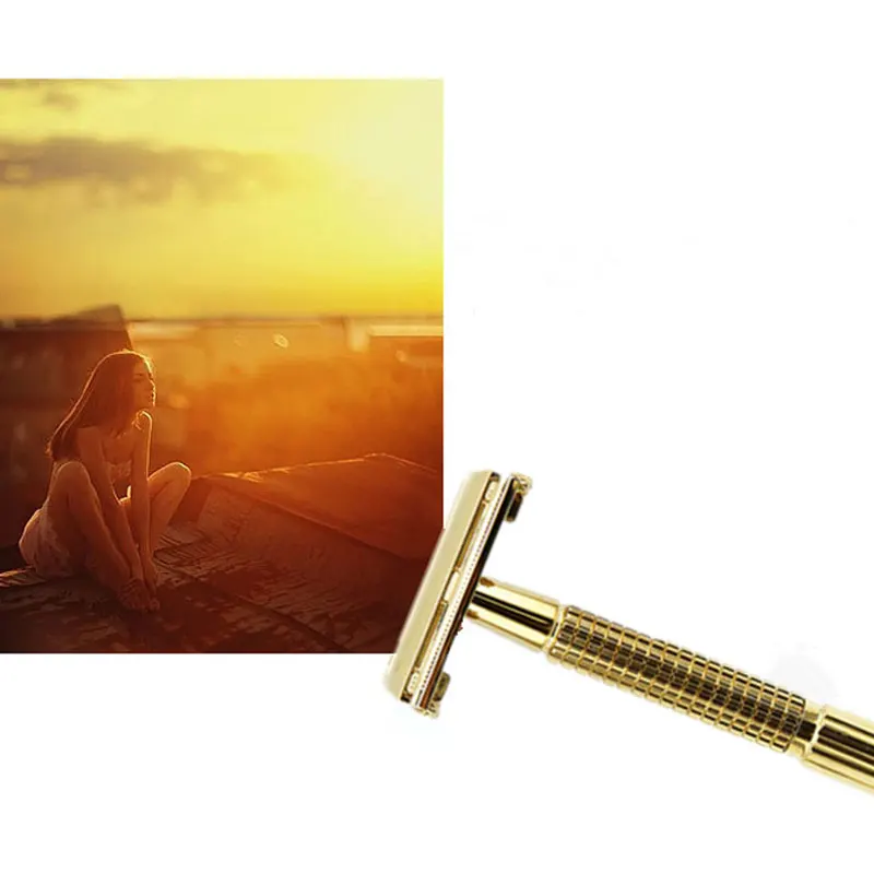 1pc Rasoio Da Barba dei Nuovi Uomini di Sicurezza Palmare Manuale Bordo di Rasatura Rasoio Da Uomo Lame Scatola di Sicurezza Rasoio + Doppia Macchina