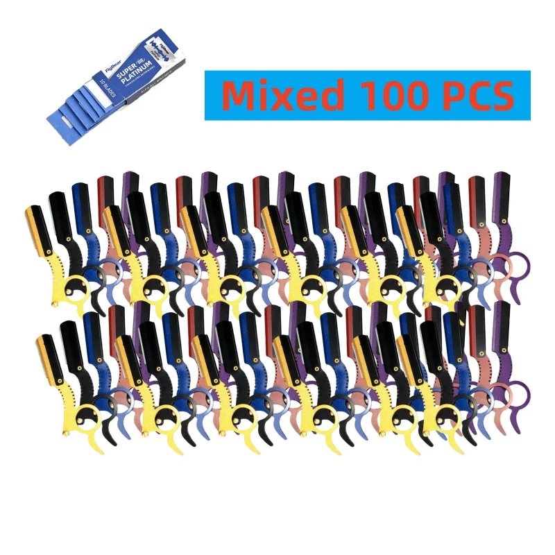 199-Rasoio per pollice in acciaio inossidabile e rasoio dritto tradizionale + raschietto per taglio capelli 199-Rasoio per pollice in acciaio inossidabile e rasoio dritto tradizionale + raschietto per taglio capelli