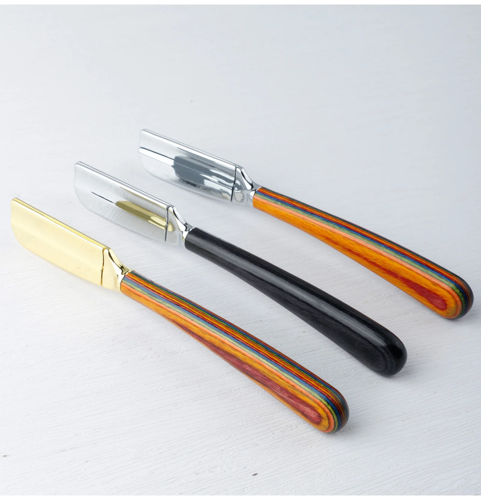 Nuovo rasoio da barba professionale per barba Baber con bordo dritto, strumenti per la depilazione da uomo, manico in legno, impugnatura antiscivolo per la rasatura domestica