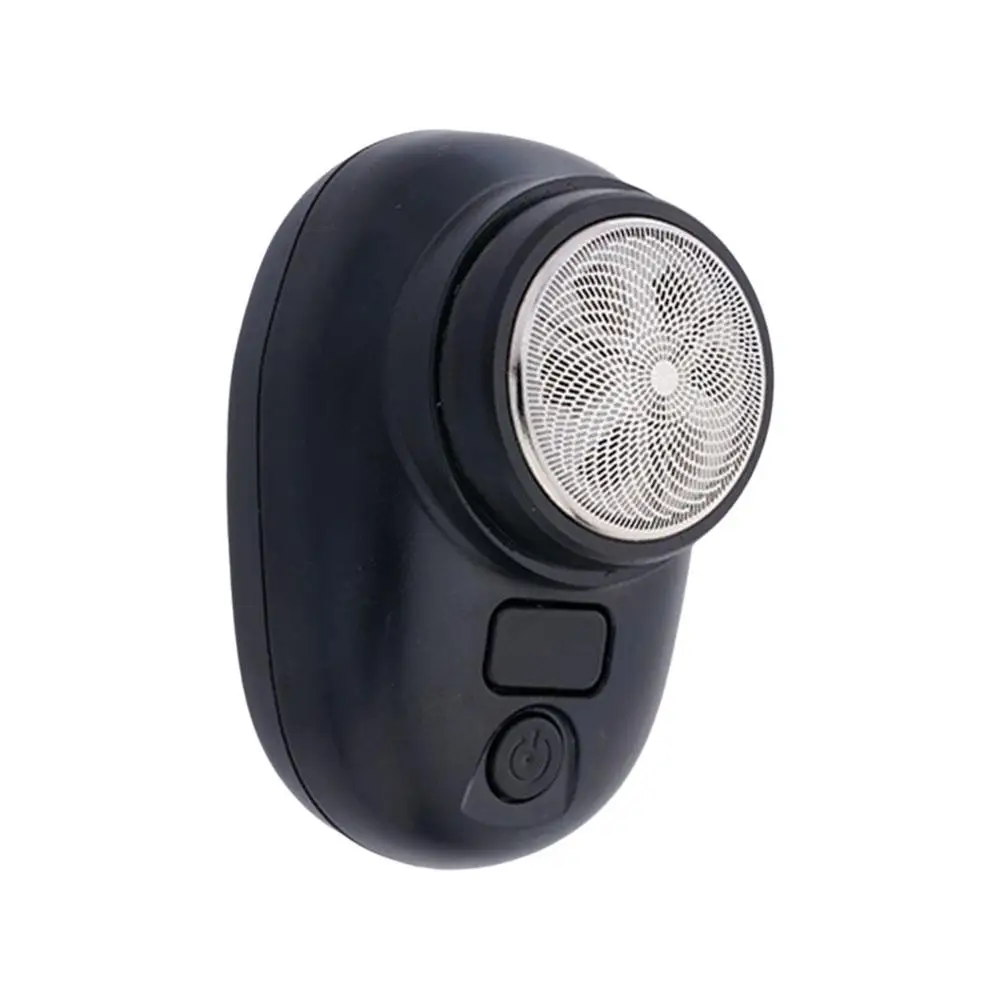 Strumento da barba da uomo Rasoio elettrico portatile ricaricabile USB con display a batteria a LED per uomo Mini rasoio rotante da viaggio impermeabile Strumento da barba da uomo Rasoio elettrico portatile ricaricabile USB con display a batteria a LED per uomo Mini rasoio rotante da viaggio impermeabile