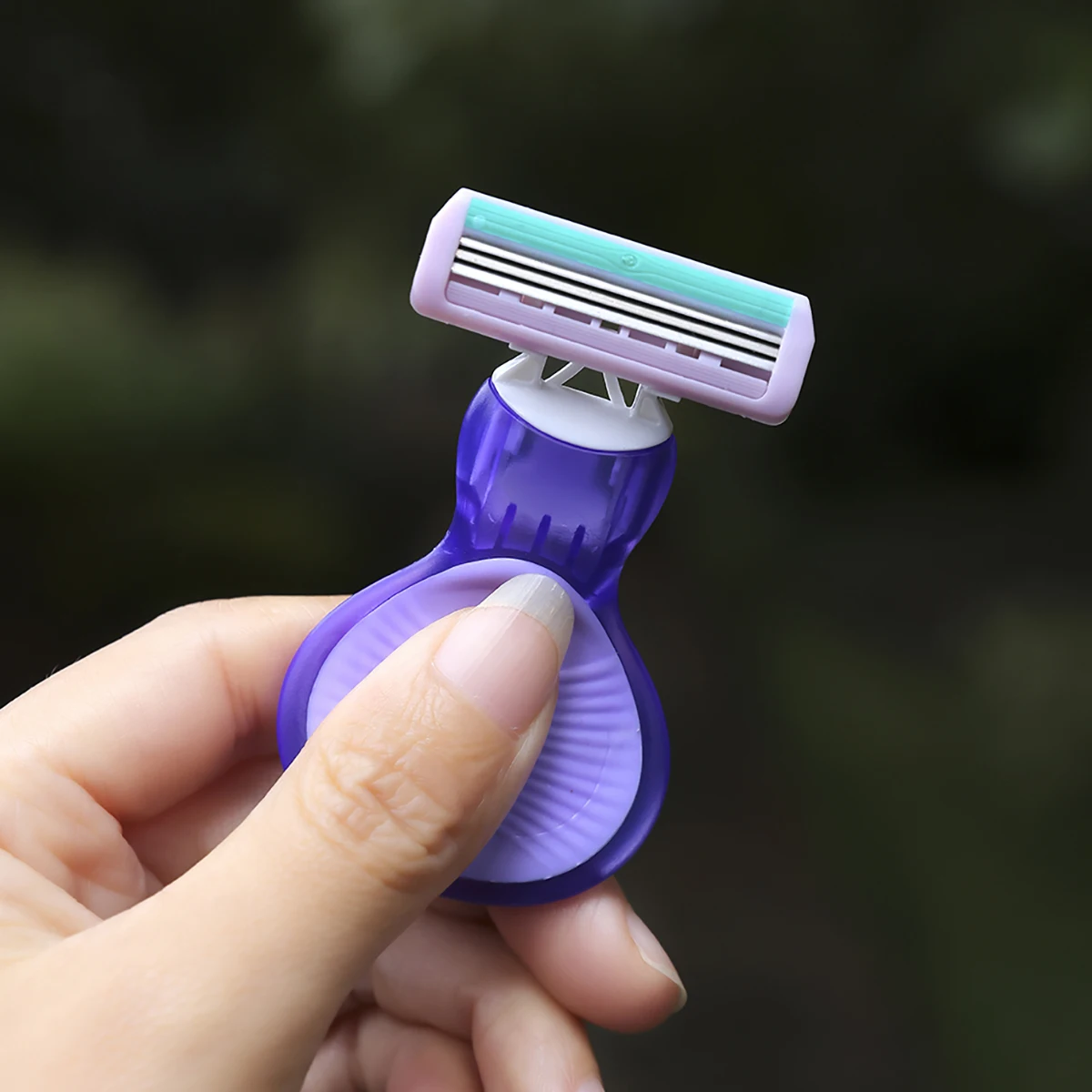 1 manico 8 cartucce lama rasoio da donna per peli del corpo manico in gomma rasoio bikini di sicurezza sostituibile