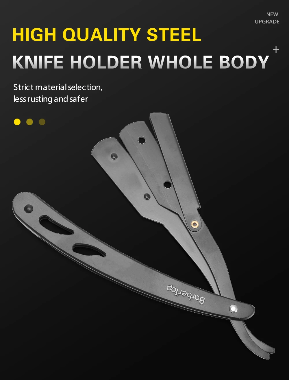 Barbiere Rasoio manuale da uomo Rasoio pieghevole con bordo dritto Parrucchiere Rasoio domestico in acciaio inossidabile Barbiere Rasoio manuale da uomo Rasoio pieghevole con bordo dritto Parrucchiere Rasoio domestico in acciaio inossidabile