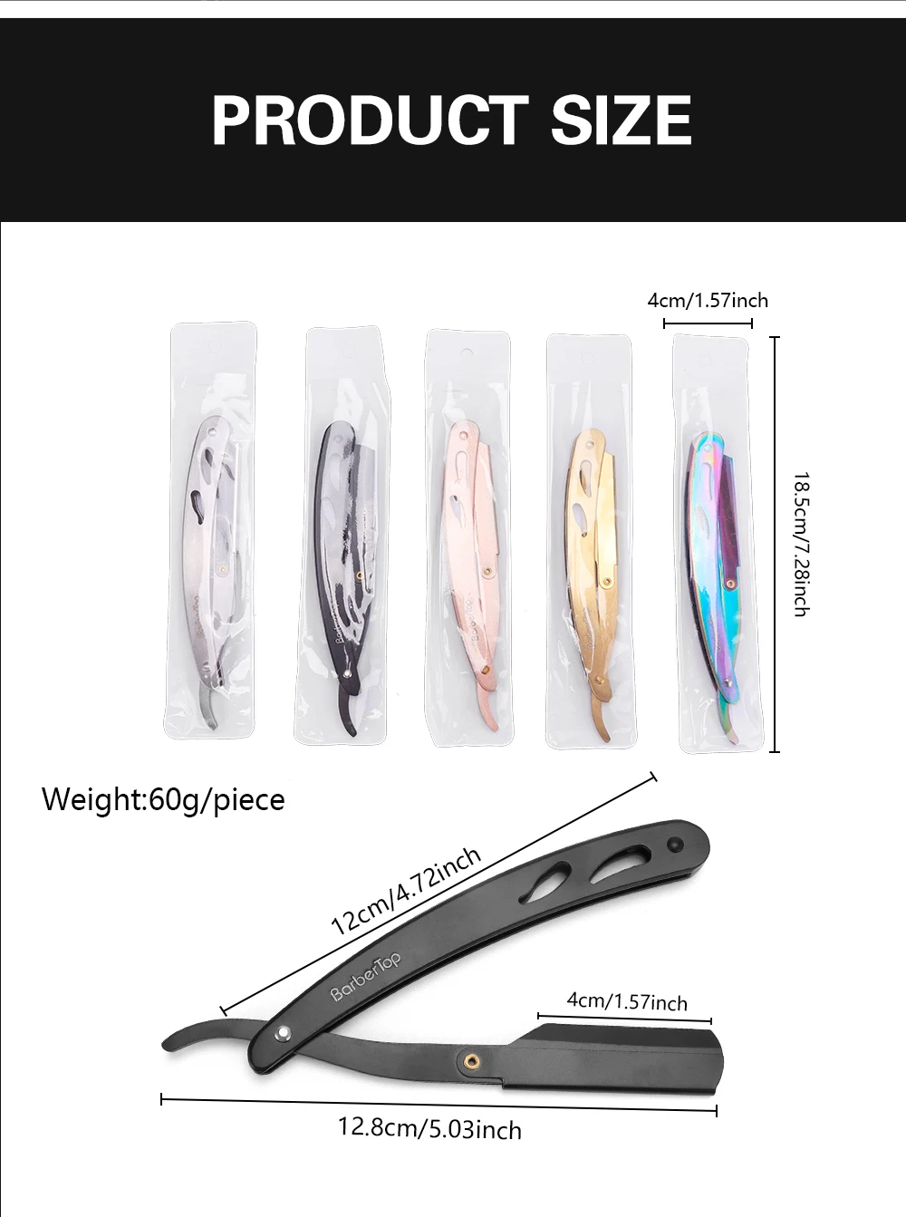 Barbiere Rasoio manuale da uomo Rasoio pieghevole con bordo dritto Parrucchiere Rasoio domestico in acciaio inossidabile Barbiere Rasoio manuale da uomo Rasoio pieghevole con bordo dritto Parrucchiere Rasoio domestico in acciaio inossidabile