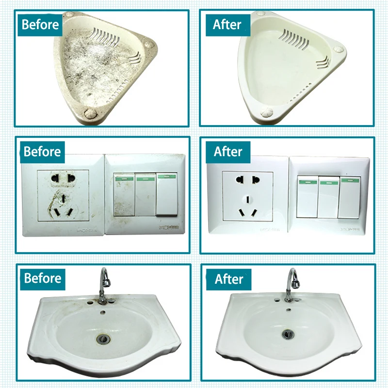 100x70x30mm Spugna in melamina Spugna magica bianca Gomma detergente Spugna per pulizia per cucina Bagno Strumenti per la pulizia dell'ufficio