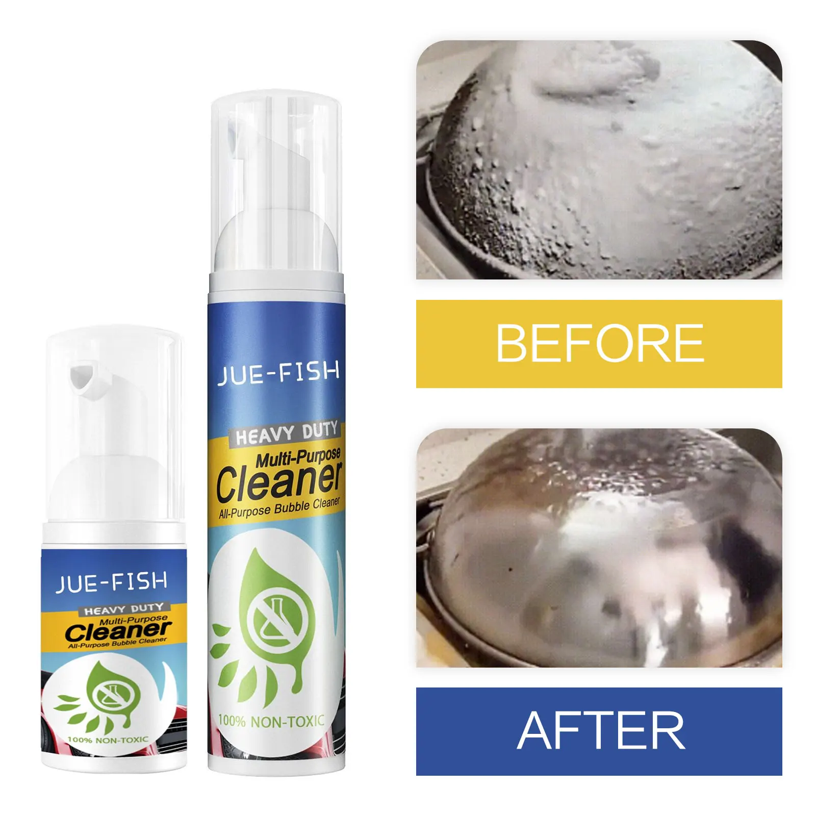 Detergente per olio pesante Schiuma Detergente efficace per grasso Detergente multiuso per macchie di sporco Griglia Forno Sgrassatore Pulizia dell'olio Spray a bolle