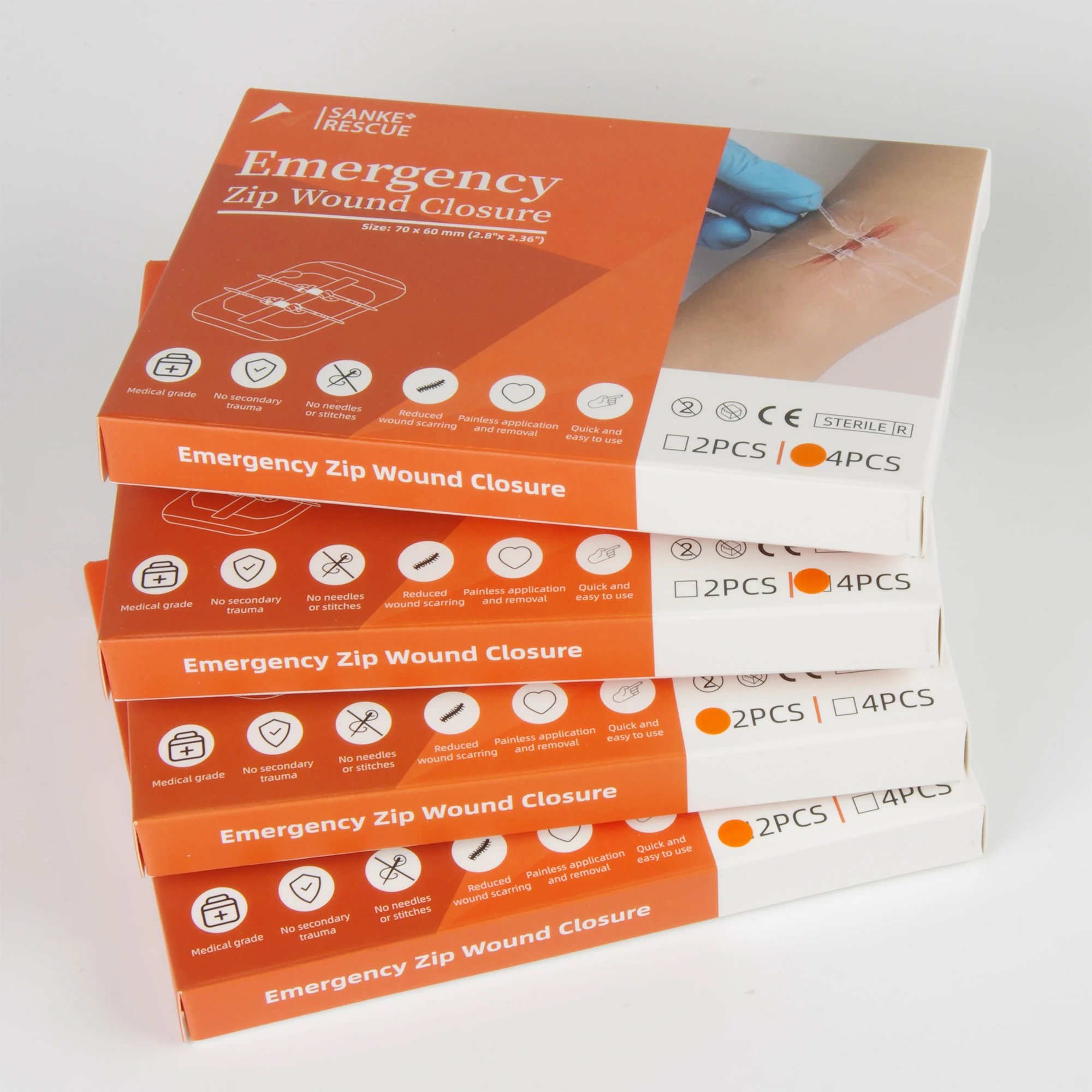 Cerotto con cerniera Dispositivo per la chiusura della ferita indolore Cerotti per medicazione per ferite senza sutura Cerotto per riduttore di sutura con cerniera