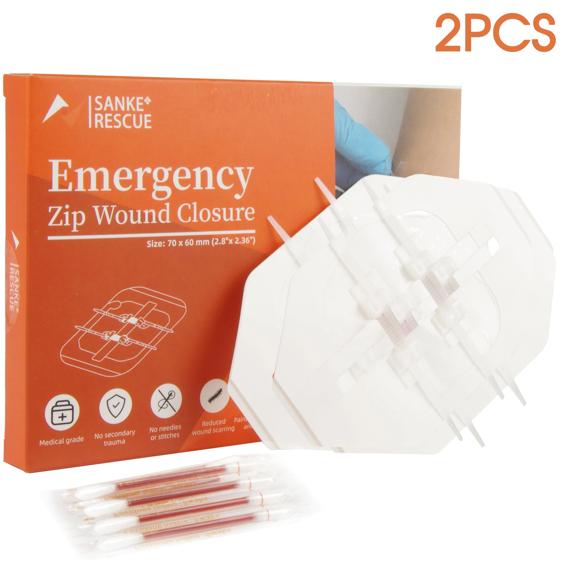 Cerotto con cerniera Dispositivo per la chiusura della ferita indolore Cerotti per medicazione per ferite senza sutura Cerotto per riduttore di sutura con cerniera