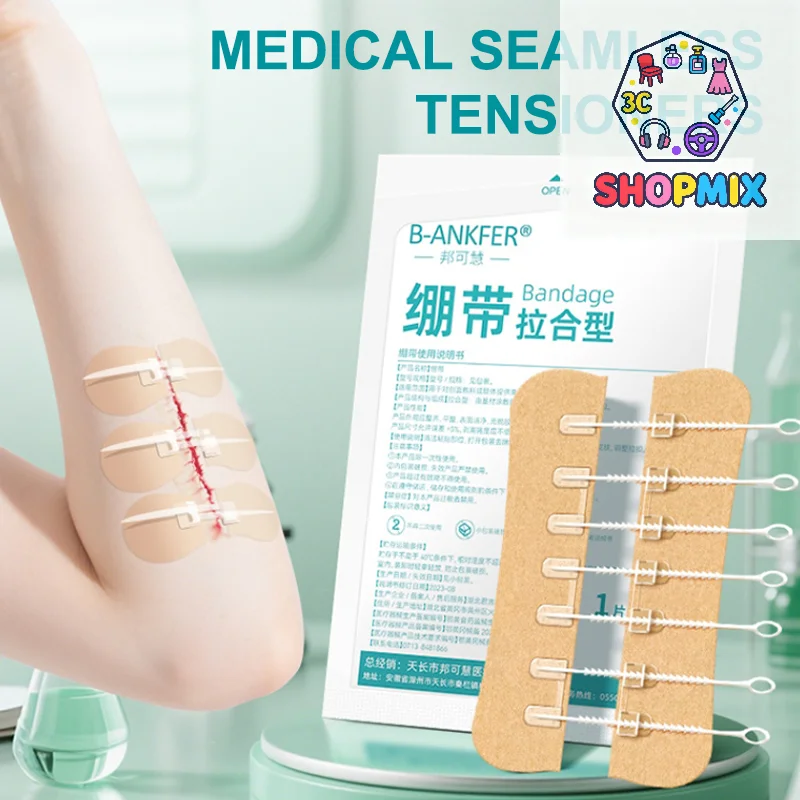 Cerotto per chiusura della ferita con cerniera Cerotto emostatico Ferita veloce senza sutura Cerotto per esterni Cerotto portatile rapido per ferita