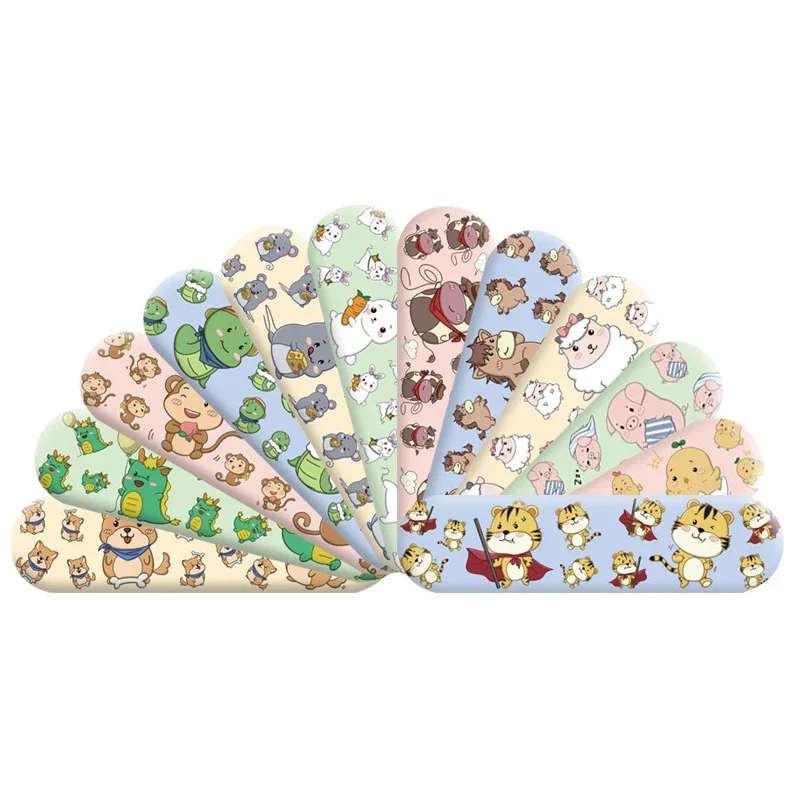 120 pz/set Striscia Rotonda Forma Cerotto di Primo Soccorso Ferita Gesso Medicazione Della Pelle Patch per I Bambini Adulti Bende Adesive Kawaii
