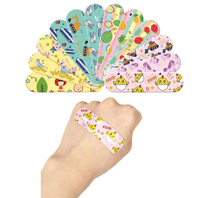 120 pz/set Striscia Rotonda Forma Cerotto di Primo Soccorso Ferita Gesso Medicazione Della Pelle Patch per I Bambini Adulti Bende Adesive Kawaii