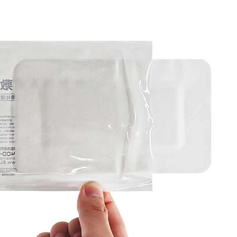 40 pz Traspirante Medicazione Medica della Ferita Adesivi Sterili Adesivo Non tessuto Garza Chirurgica Cura Medicazione Patch 10x1 0/15/20/25 cm