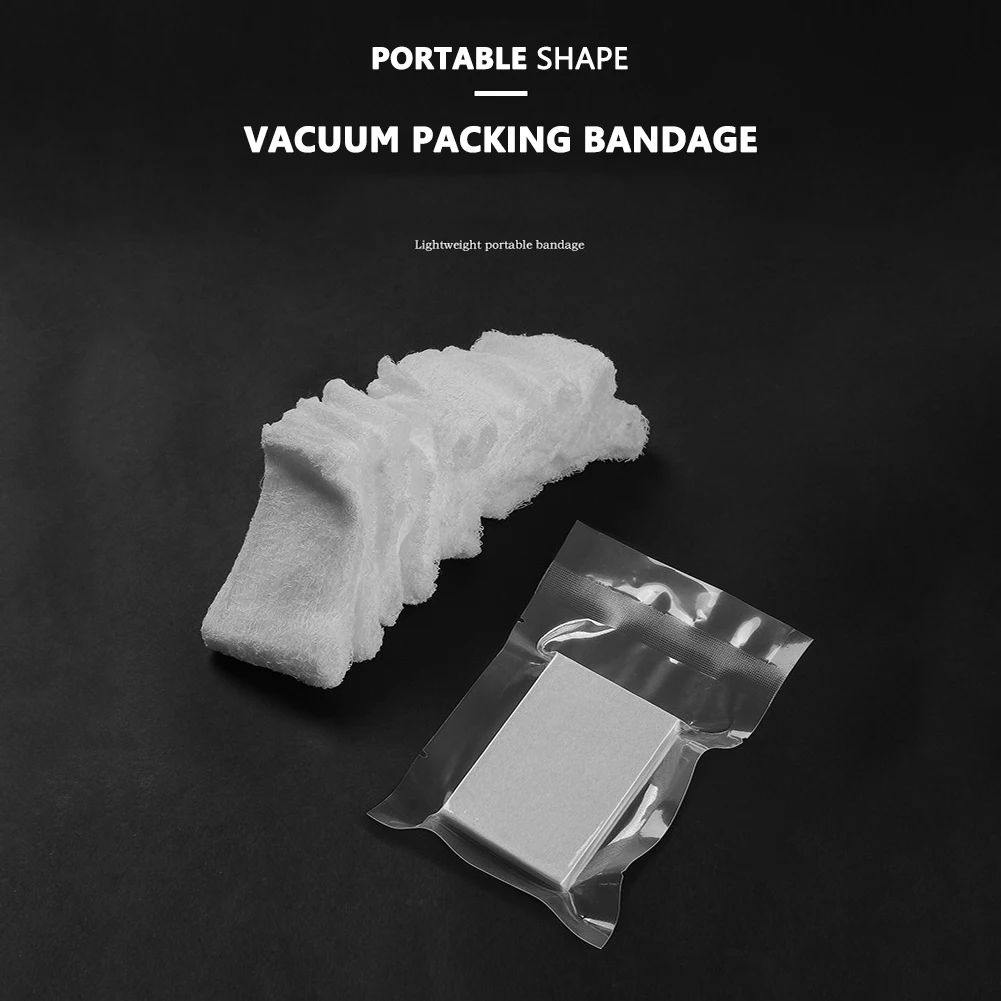 Benda elastica di primo soccorso, garza per trattamento di emergenza salvavita, confezionata sottovuoto