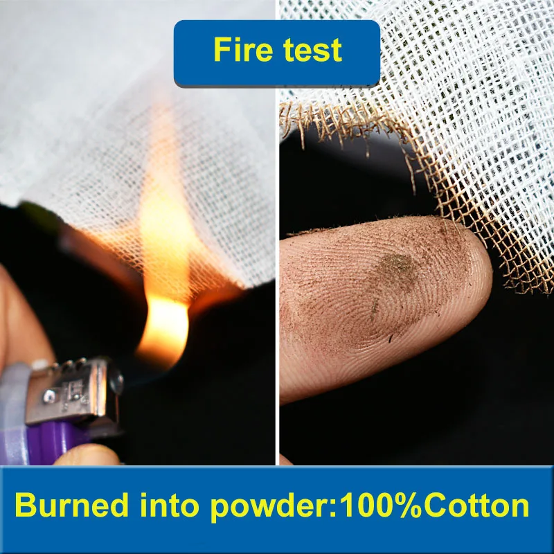 72 cm x 10 M Garza medica Cotone sgrassato Garza di grandi dimensioni Benda Medicinale monouso Non sterile Medicazione per ferite Garze