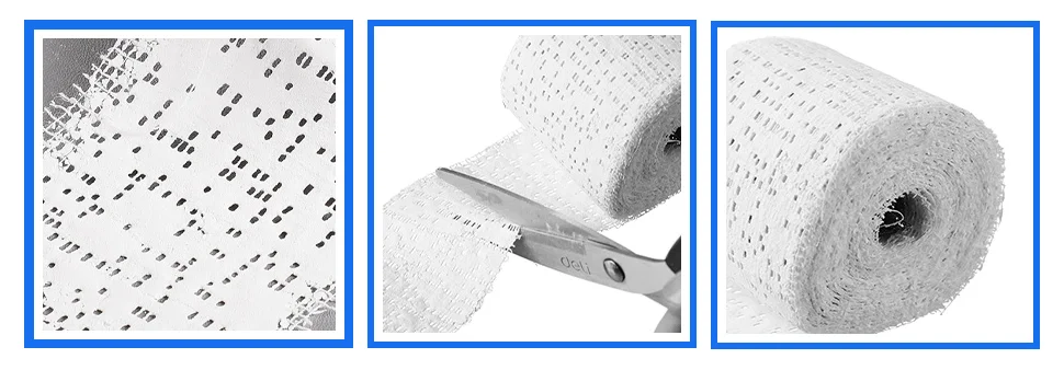 Rotoli di stoffa di gesso Strisce di garza bianca Bende avvolgenti per maschere artigianali per la pancia Creazione di stampi per il corpo Arte paesaggistica