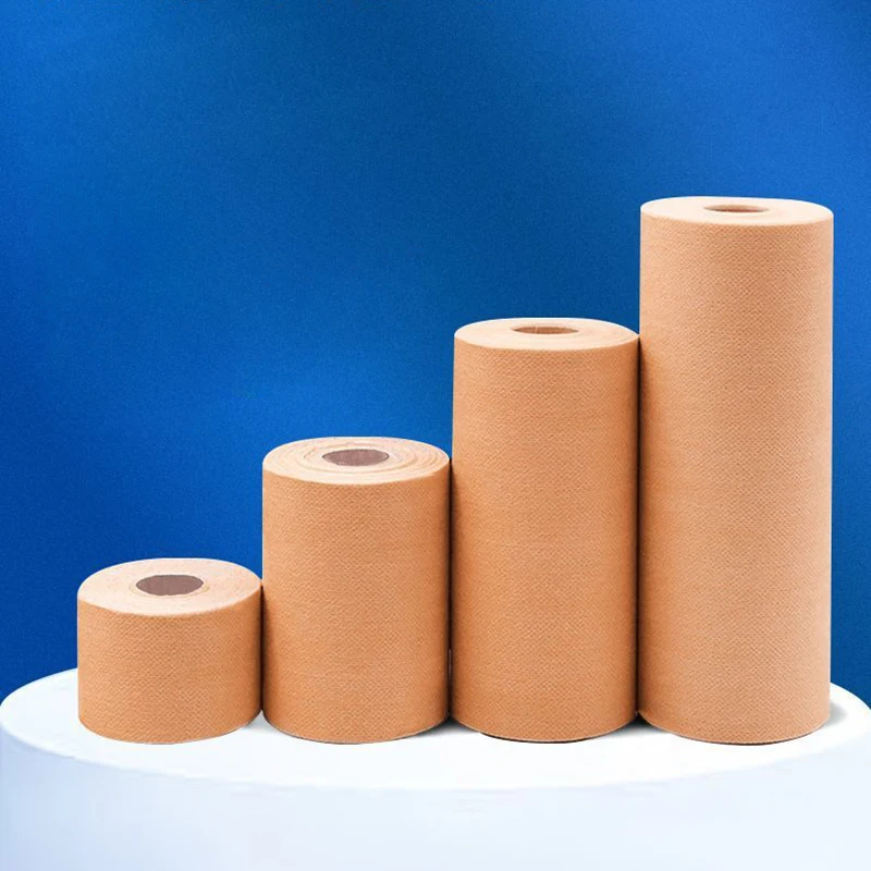 1 rotolo fasciatura in tessuto Non tessuto traspirante autoadesivo garza medica catetere in gesso medicazione per ferite nastro di fissaggio 5/10/15/20/25cm x 10m