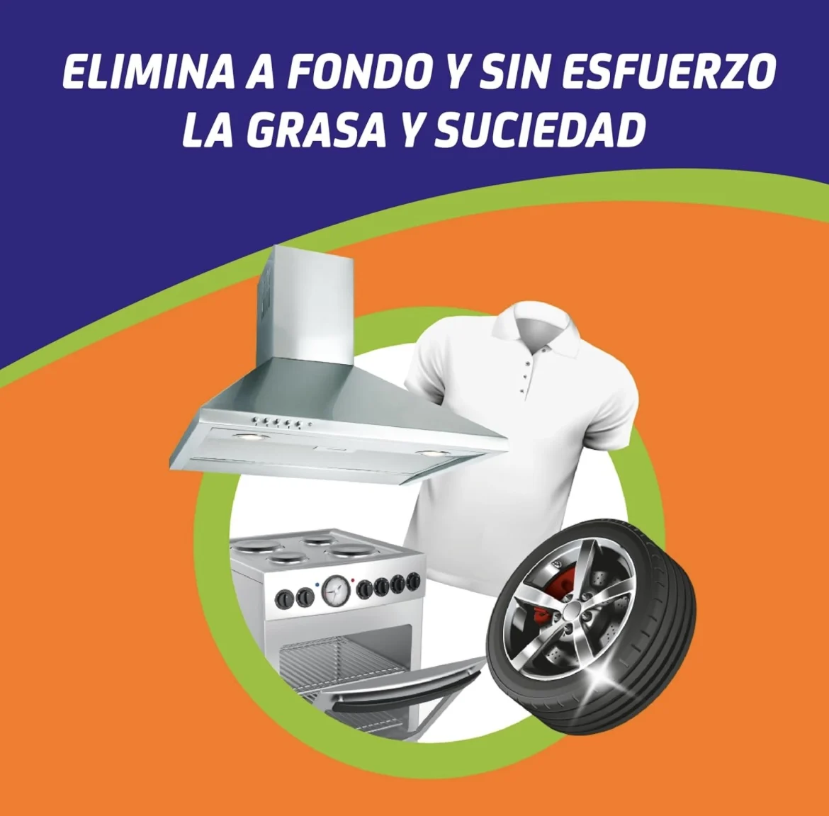 ASEVI- Levapore di grasso disinfettante 750 ml - Potente detergente e disinfettante per la rimozione del grasso per cucina e indumenti, elimina il 99,9% dei germi, senza vapori, sapore di agrumi