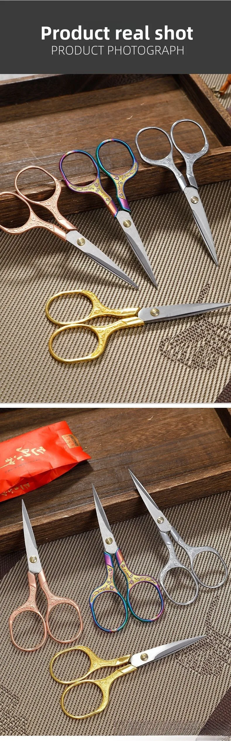 1/50 pezzi forbici da ricamo forniture per cucire acciaio inossidabile vintage su misura abbigliamento fai da te accessori artigianali strumento di precisione affilato