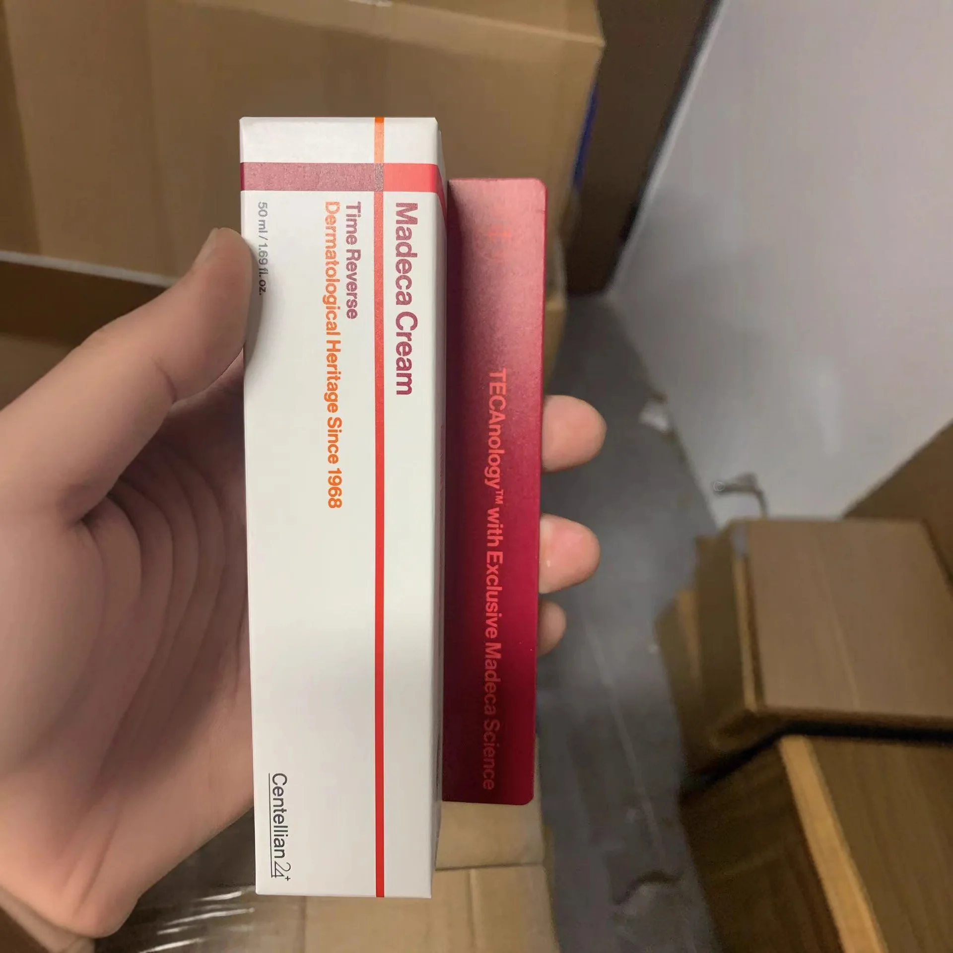 1/2/3/5PCS Madeca Crema Coreana Centella Collagene Crema di Riparazione Viso Schiarente Rassodante Idratante a Lunga Durata Rapido Assorbimento