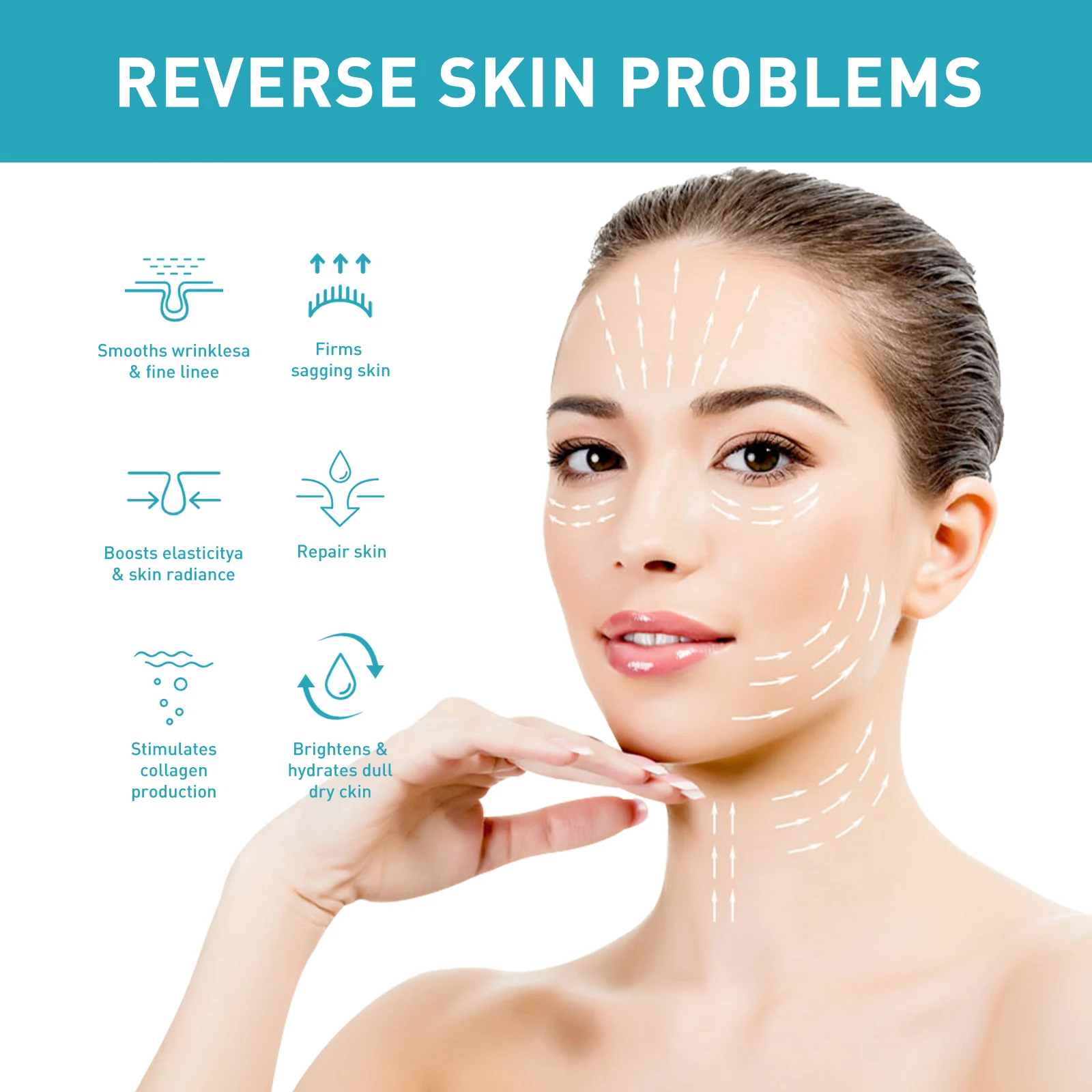 Nicotinamide Siero antirughe Collagene Lifting Rassodante Linee sottili Riparazione Viso Essenza Liscio Cura della pelle del viso Siero antietà