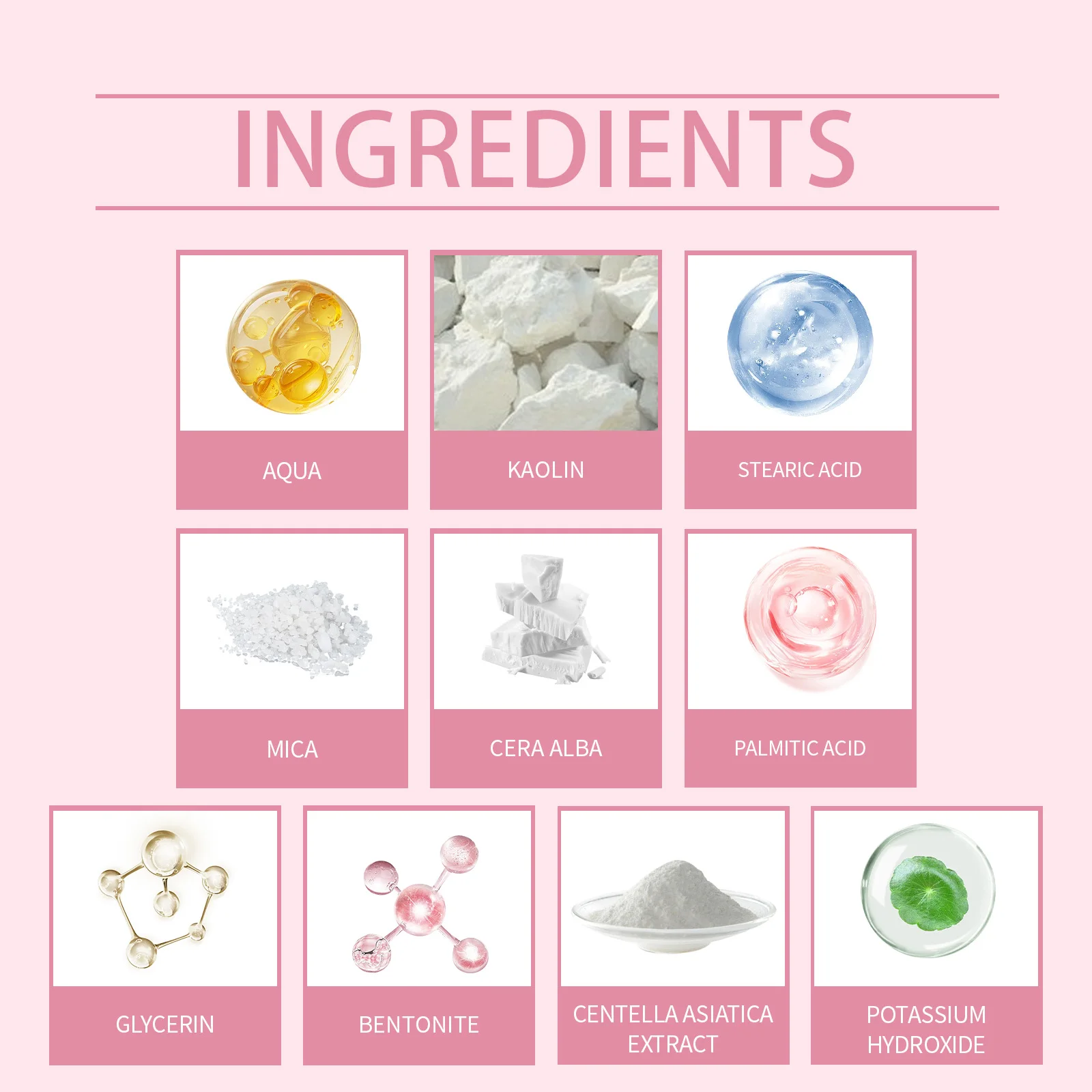 Centella Maschera in stick di argilla Minimizzazione dei pori Idratante rapido Lenitiva Schiarente per il viso Maschera per il viso Cura della pelle 27g