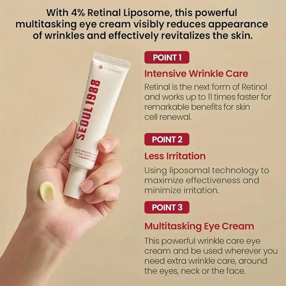 Originale K-SECRET SEOUL 1988 Retinale Ginseng Niacinamide Rassodante Essenza Riparatrice, Retinolo Crema Per Gli Occhi, Crema Idratante Coreano Cura Della Pelle