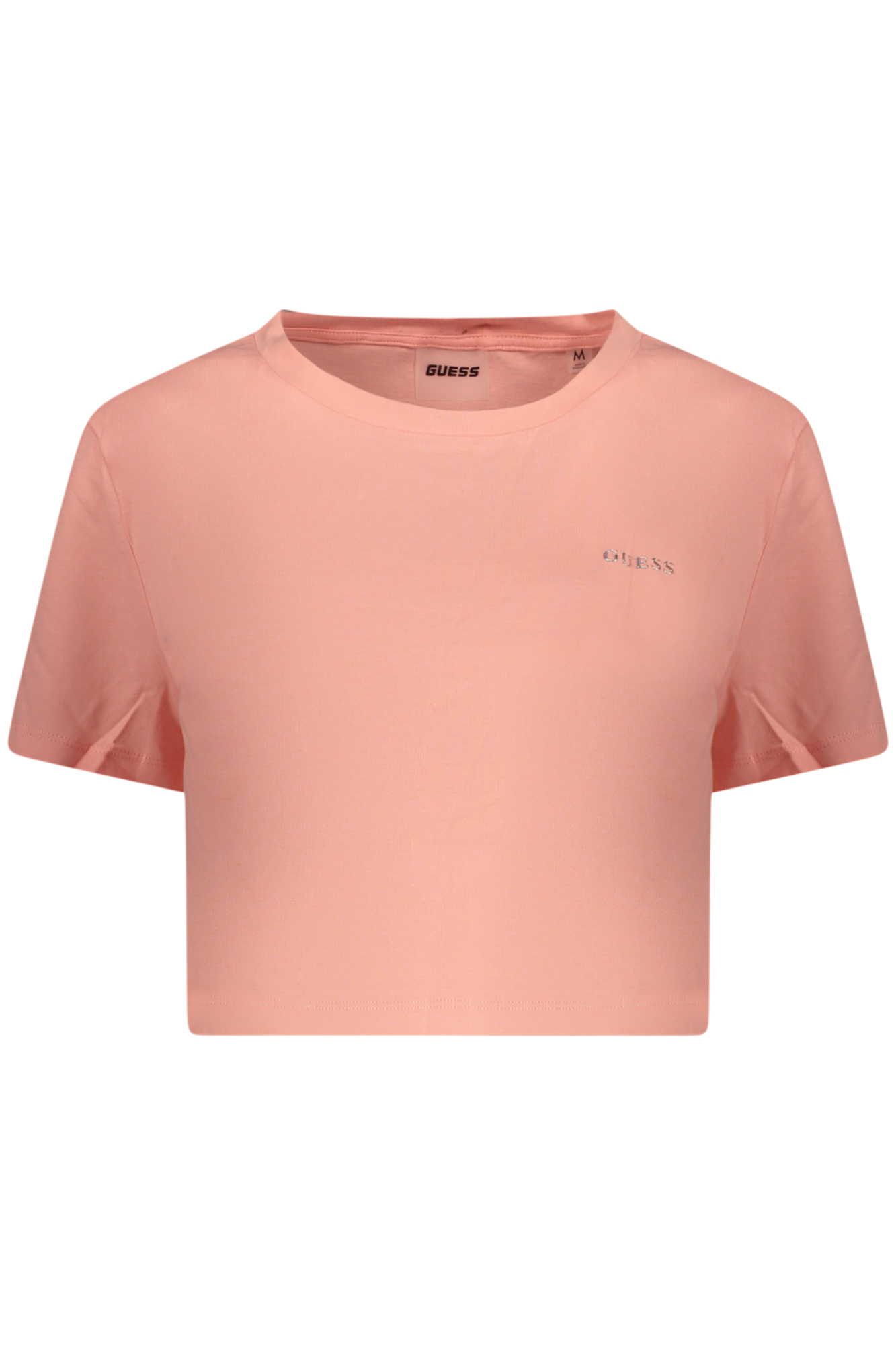 GUESS JEANS T-SHIRT MANICHE CORTE DONNA ROSA
