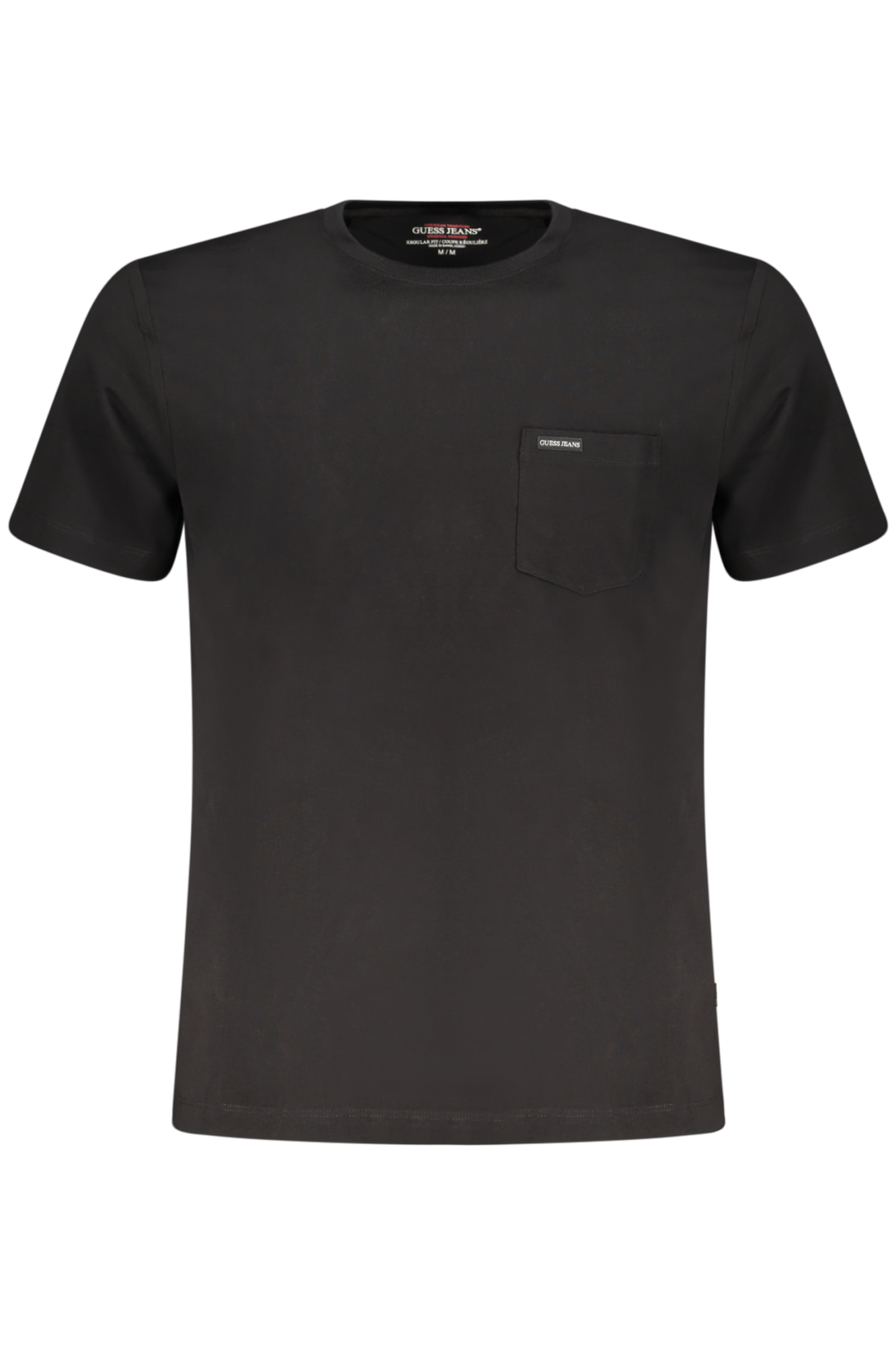 GUESS JEANS T-SHIRT MANICHE CORTE UOMO NERO